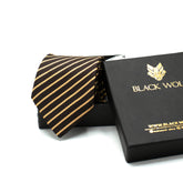 CLASSIC BROWN STRIPE TIE